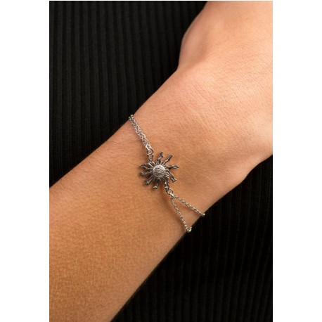 PULSERA EGUZKILORE PLATA