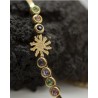 PULSERA EGUZKILORE ACERO DORADO