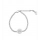 PULSERA EGUZKILORE ACERO BLANCO CON CIRCONITAS
