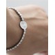 PULSERA EGUZKILORE ACERO BLANCO CON CIRCONITAS