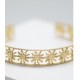 BRAZALETE EGUZKILORES ACERO DORADO 18K