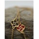 PULSERA LAUBURU ESMALTADO EN NEGRO CHAPADO EN ORO 18K