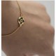 PULSERA LAUBURU ESMALTADO EN NEGRO CHAPADO EN ORO 18K