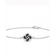 PULSERA LAUBURU PLATA 925 ESMALTADO NEGRO