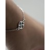PULSERA LAUBURU PLATA 925 ESMALTADO NEGRO