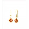 PENDIENTES LAUBURU CHAPADO EN ORO 18K ESMALTE