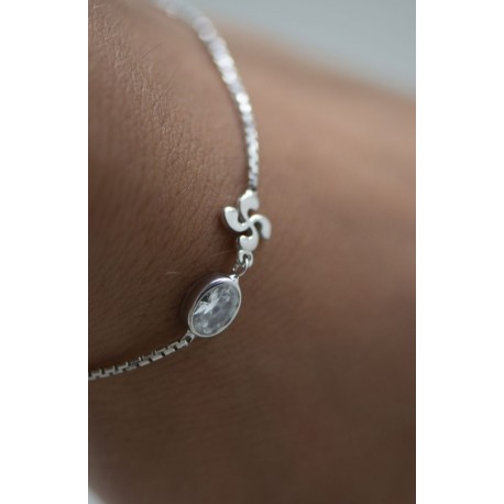 PULSERA PLATA LAUBURU CIRCONITA