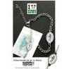 PULSERA VIRGEN BLANCA EN ACERO