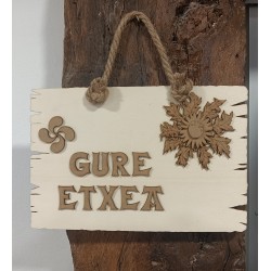 TABLA DE MADERA GURE ETXEA