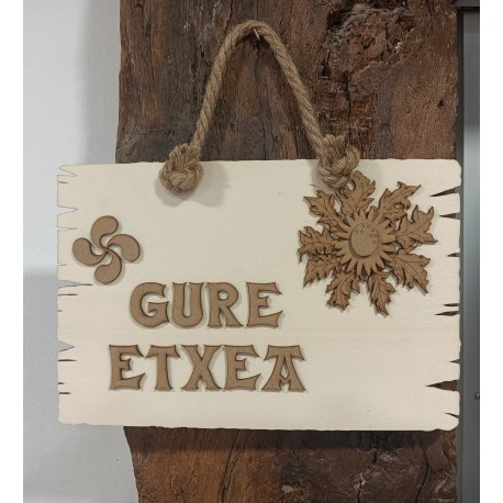 TABLA DE MADERA GURE ETXEA