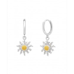 PENDIENTES EGUZKILORE DE ARITO EN PLATA CON BAÑO DE ORO