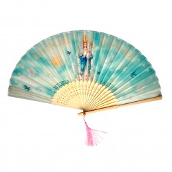 ABANICO VIRGEN BLANCA