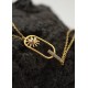PULSERA EGUZKILORE CHAPADA EN ORO CON CIRCONITAS
