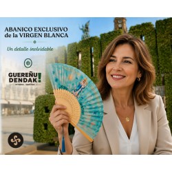 ABANICO VIRGEN BLANCA