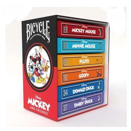 BOX SET BICYCLE MICKEY AND FRIENDS