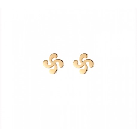 PENDIENTES LAUBURU CHAPADOS EN ORO 18K
