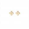 PENDIENTES LAUBURU CHAPADOS EN ORO 18K