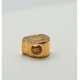 CHARM ALMENDRA CHAPADA EN ORO CON CIRCONITAS