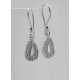 PENDIENTES GANCHO ALMENDRA VITORIA-GASTEIZ PLATA CON CIRCONITAS