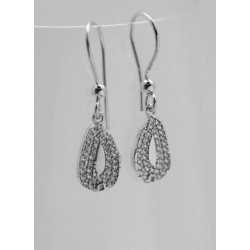 PENDIENTES GANCHO ALMENDRA VITORIA-GASTEIZ PLATA CON CIRCONITAS