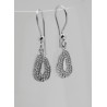 PENDIENTES GANCHO ALMENDRA VITORIA-GASTEIZ PLATA CON CIRCONITAS