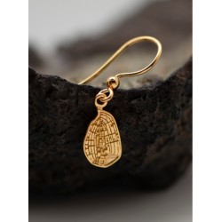 PENDIENTES ALMENDRA CHAPADOS EN ORO