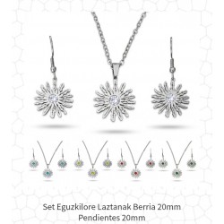 CONJUNTO EGUZKILORE COLGANTE CON PENDIENTES