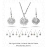 CONJUNTO EGUZKILORE COLGANTE CON PENDIENTES