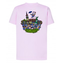 CAMISETA VIRGEN BLANCA ROSA