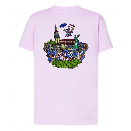 CAMISETA VIRGEN BLANCA ROSA