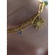 PULSERA DOBLE CON EGUZKILORES Y CIRCONITAS COLORES