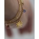 PULSERA DOBLE CON EGUZKILORES Y CIRCONITAS COLORES