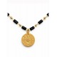 COLLAR MEDALLA EGUZKILORE ACERO CHAPADO EN ORO 18K CON PIEDRAS