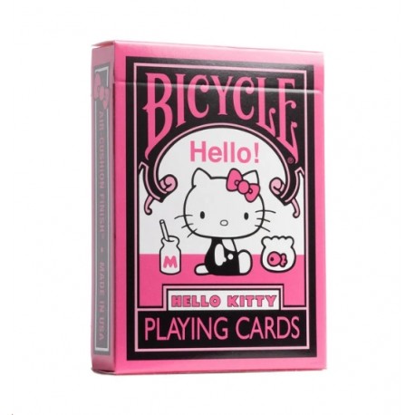 BARAJA BICYCLE HELLO KITTY BLACK AND PINK