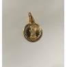 MEDALLA VIRGEN BLANCA BAÑO DE ORO