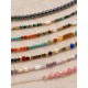 COLLARES PIEDRAS COLORES CON EGUZKILORE