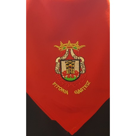 PAÑUELO FIESTAS ROJO ESCUDO