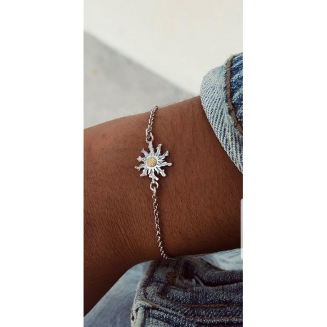 PULSERA PLATA EGUZKILORE